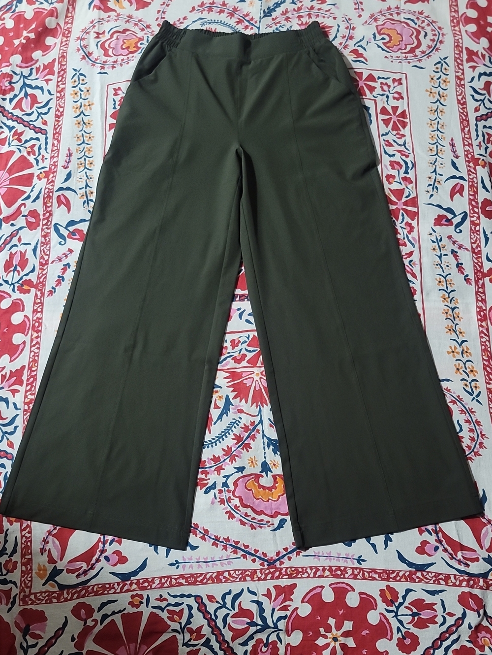 Fabletics Olive Wide Leg Women's Athleisure Activewear Pants
